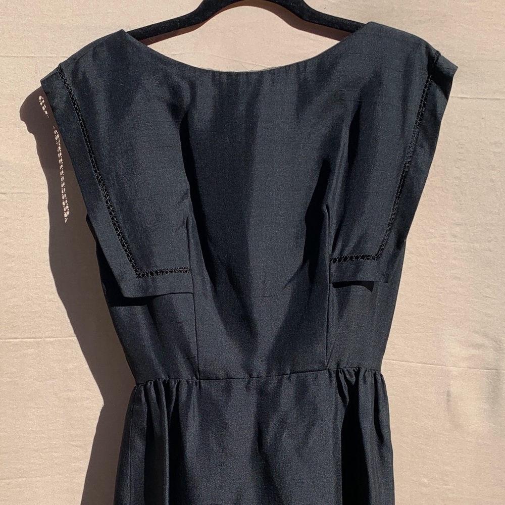 Stunning Vintage Silk Little Black Dress - Picture 2 of 7